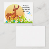 Le Cerf Et Son Fils Merci Les Cartes (Devant / Derrière)