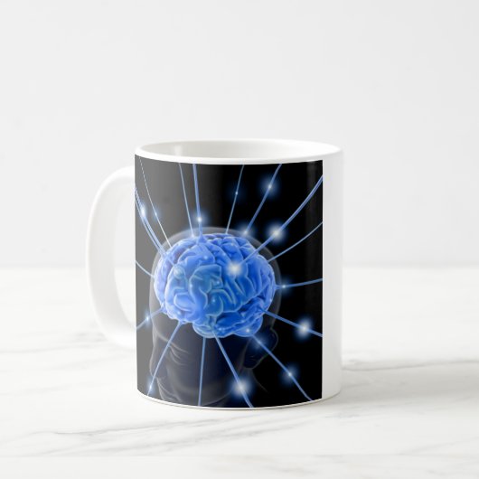 Le cerveau rayonne la tasse (Devant gauche)