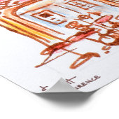 Le Cezanne cafe, Aix en Provence, Frankrijk Poster (Hoek)