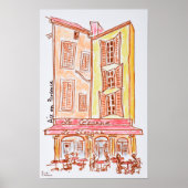 Le Cezanne cafe, Aix en Provence, Frankrijk Poster (Voorkant)