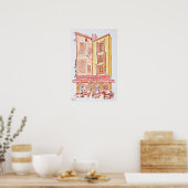 Le Cezanne cafe, Aix en Provence, Frankrijk Poster (Keuken)