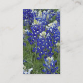 Le champ de Bluebonnet fleurit le carte de visite (Dos)