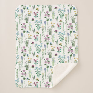Le champ fleurit la couverture florale de   Sherpa