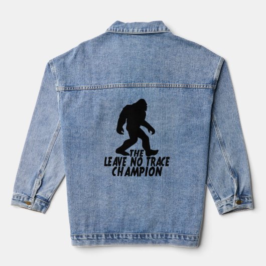 Le Champion de Leave No Trace Funny Bigfoot (Verso)