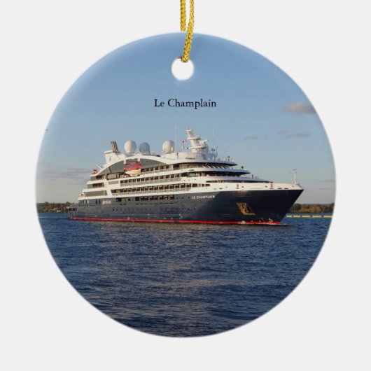 Le ChamPlain sierent Keramisch Ornament (Voorkant)