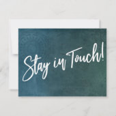 Le changement est bon ! Carte graphique Turquoise  (Dos)