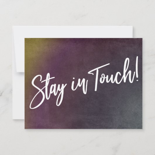 Le changement est un bon Faire-part de grunge mult (Dos)