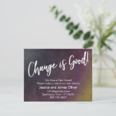 Le changement est une bonne chose ! Carte multicol (Debout devant)