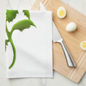 Le chardon écossais sauvage fleurit la serviette (Quart Plié)