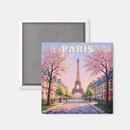 Le charme de Paris : Capturé dans un aimant (Recto/Verso)