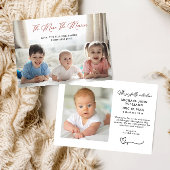 Le Charme Plus Le Merrier Baby Faire-part