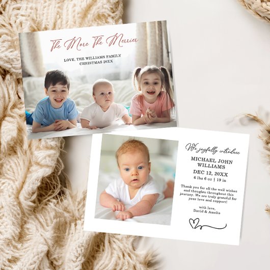 Le Charme Plus Le Merrier Baby Faire-part