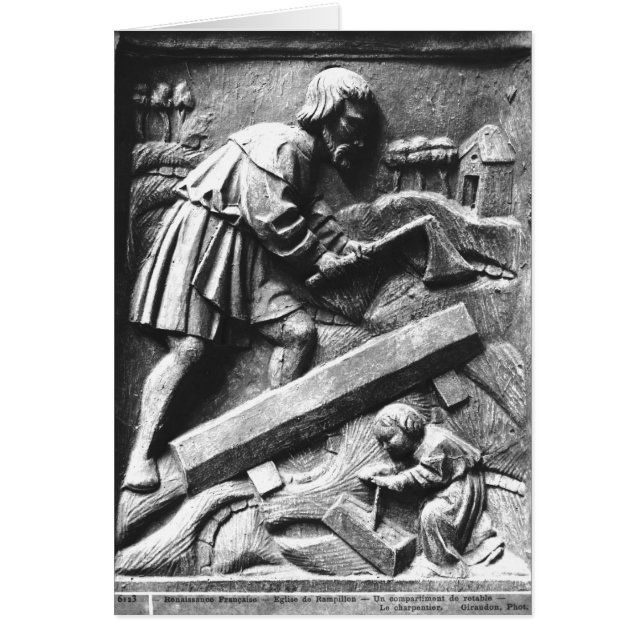 Le charpentier, détail d'un retable (Devant)