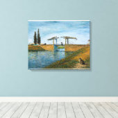 Le Chat au Pont de Langlois Impression sur Toile (Insitu (Plancher de Bois))
