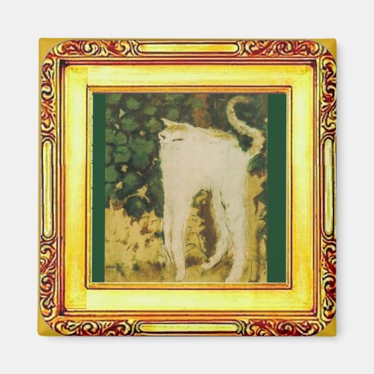Le Chat Blanc, Bonnard Magnet (Devant)