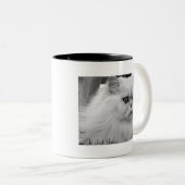 Le Chat Blanc Tweekleurige Koffiemok (Voorkant rechts)