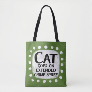 Le Chat Commence Sur Le Sac fourre-tout De La Grav