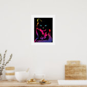 Le Chat d'Alexandra en Noir Two Poster (Keuken)