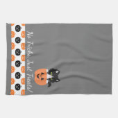 Le Chat Dans La Serviette De Cuisine Citrouille (Horizontal)