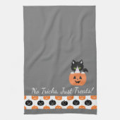 Le Chat Dans La Serviette De Cuisine Citrouille (Vertical)