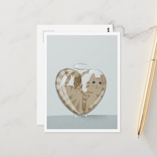 Le Chat de la carte postale (Devant/Arrière en situation)