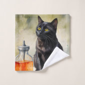 Le chat de l'alchimiste (Gant de toilette)