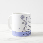 Le chat de neige l'a laissé neiger tasse (Devant gauche)