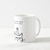 Le chat déteste des anniversaires - tasse de café (Devant droit)