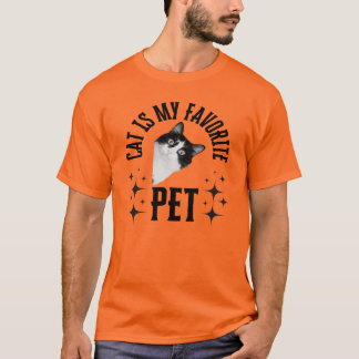 Le chat est mon T-shirt préféré pour animal de com