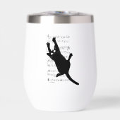 Le chat est suspendu à des notes de musique (Avant)