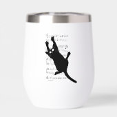 Le chat est suspendu à des notes de musique (Arrière)