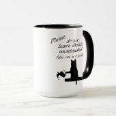 Le chat est un Jerk Coffee Mug (Devant droit)