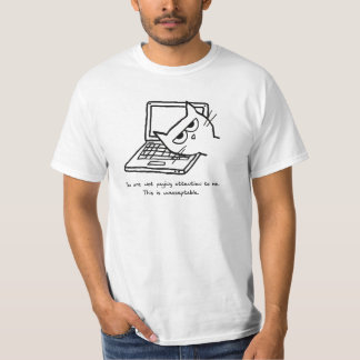 Le chat fâché exige l'attention - T-shirt drôle de