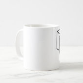 Le chat fâché se cache dans une boîte - tasse de (Devant gauche)