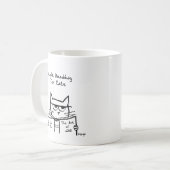 Le chat fâché trace la guerre - tasse de café (Devant gauche)