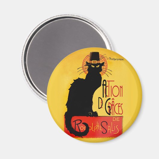 Le Chat Noir - Action de Grâces Magneet (Voorkant / Achterkant)