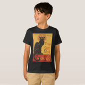 Le Chat Noir Art Print T-shirt (Voorkant volledig)