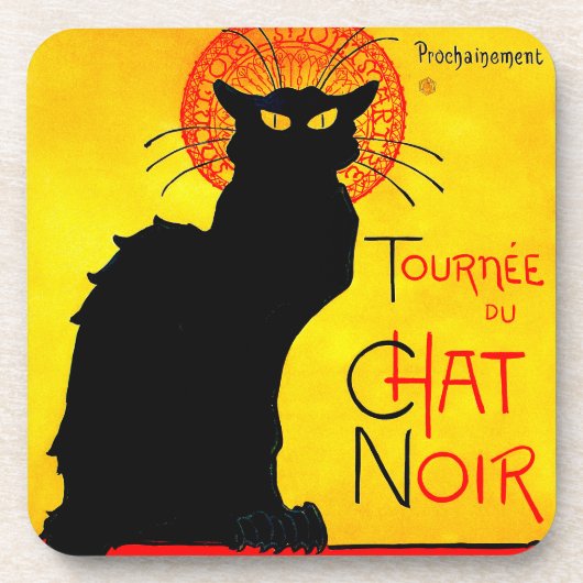 Le Chat Noir  Bier Onderzetter (Voorkant)