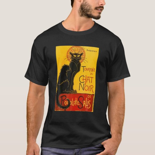  Le Chat Noir Black Cat Paris T-shirt (Voorkant)