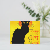 Le Chat Noir  Briefkaart (Staand voorkant)