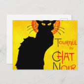 Le Chat Noir  Briefkaart (Voorkant / Achterkant)