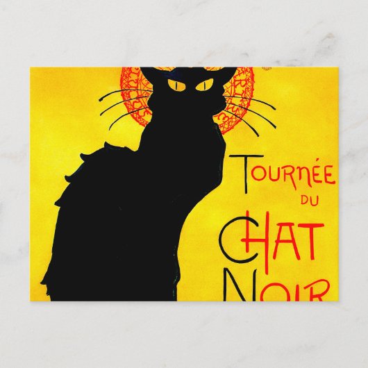 Le Chat Noir  Briefkaart (Voorkant)