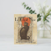 Le Chat Noir Briefkaart (Staand voorkant)