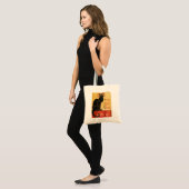 Le Chat Noir Canvas tas (Voorkant (model))