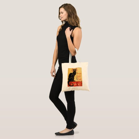 Le Chat Noir Canvas tas (Voorkant (model))
