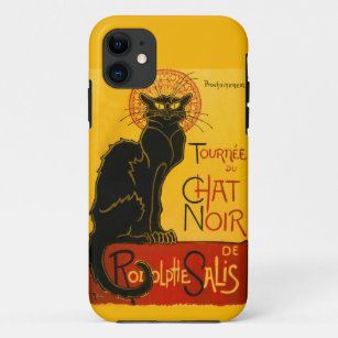 Le Chat Noir  Cat Art Nouveau Retro iPhone 11 Hoesje