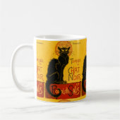 Le Chat Noir  Cat Art Nouveau Retro Koffiemok (Links)