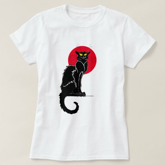 Le Chat Noir  Cat Art T-shirt (Design voorkant)