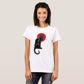 Le Chat Noir  Cat Art T-shirt (Voorkant volledig)