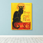 Le Chat Noir de Black Cat Art Canvas Afdruk (Insitu (Houten vloer))